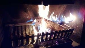 Warm cozy fire 