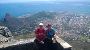 Table Mountain guided trek Top with Caroline & Wim 